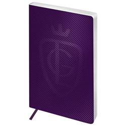Записная книжка А5 80л. ЛАЙТ, кожзам, Greenwich Line "Royal book", фиолетовый, серебр. cрез