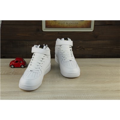 Зимние Nike Air Force из натуральной кожи