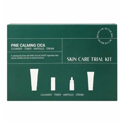 ROUND LAB Набор средств для лица с экстрактом сосны и центеллы: пенка, тонер, сыворотка, крем / Pine Calming Cica Trial Kit, 30 мл, 20 мл x 2, 10 мл