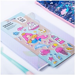 Наклейки объемные MESHU "Under the sea", 10*24см, 25 наклеек, инд. уп., европодвес