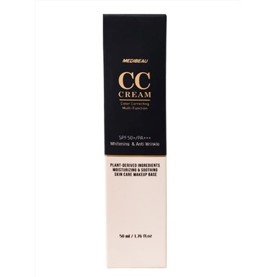 MEDIBEAU Многофункциональный CC-крем для лица / CC Cream Whitening & Anti Wrinkle SPF 50+/PA+++, 50 мл