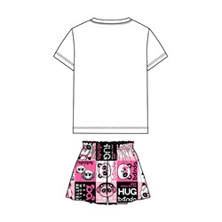 Комплект для девочки: футболка, юбка-шорты