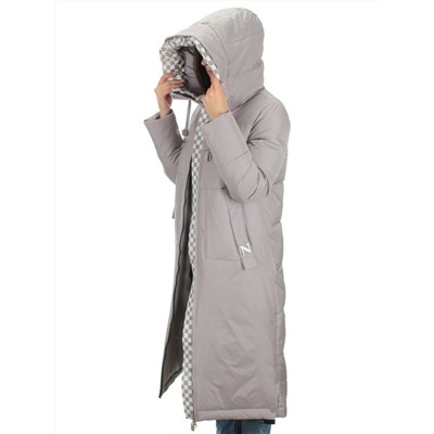 9120 LT.GRAY Пальто зимнее женское (200 гр. холлофайбера)