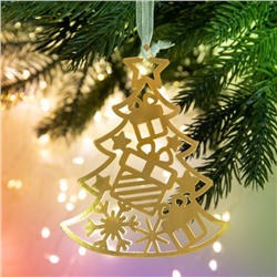 Ёлочная игрушка новогодняя «Ёлка», 8.9×9.1 см