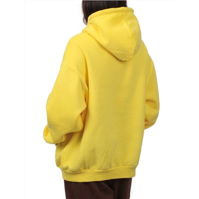 2226 YELLOW Толстовка женская (85% хлопок, 10% полиэстер, 5% спандекс)