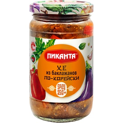 Хе из баклажанов по Корейски Пиканта 360 г 1/6