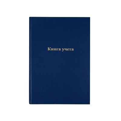 Книга учета, 96 листов, обложка бумвинил, блок газетный, клетка, синяя