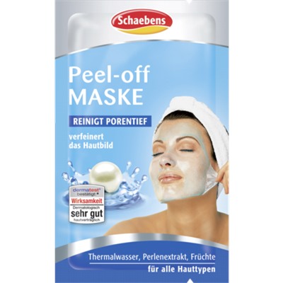 Schaebens Peel-off Маска для лица Пилинг с термальной водой, 15 мл