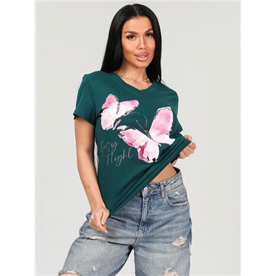 Футболка Поликсена изумрудный ИвК