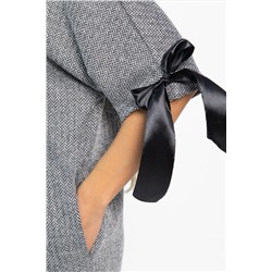 Платье с бантами Кайла (серое) П14873-10М