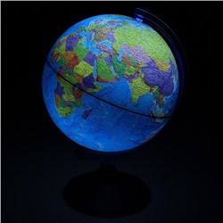 Глобус политический «Классик Евро», диаметр 250 мм, с подсветкой, от батареек