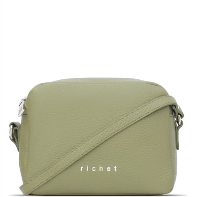 Женская кожаная сумка Richet 2611Н1Н Dalia Green tea