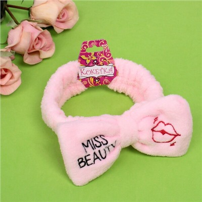 Повязка на голову "Кокетка - Miss Beauty", микс 4 цвета, 6,5*16см