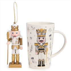 НАБОР ПОДАРОЧНЫЙ LEFARD "ЩЕЛКУНЧИК" (КРУЖКА 385 МЛ В КОМПЛЕКТЕ С ЁЛОЧНОЙ ИГРУШКОЙ)