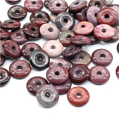 Бусина бублик из яшмы 15*4мм, 1шт.