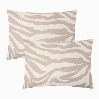 Комплект наволочек «Этель» Beige zebra, 50×70 см - 2 шт., бязь