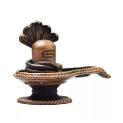 Шивалинга из меди ручной работы (1,6 дюйма), Copper Handmade Shivalinga, произв. Bhimonee Decor