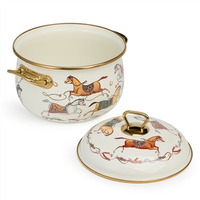 КАСТРЮЛЯ LEFARD ЭМАЛИРОВАННАЯ С КРЫШКОЙ, СЕРИЯ PASSAGE, 3,8Л, ДИА.20СМ ПОДХОДИТ ДЛЯ ИНДУК.ПЛИТ