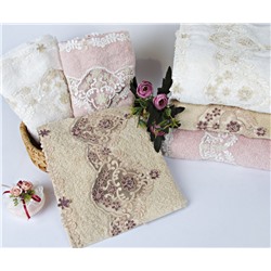 Хлопок Полотенце с Гипюром 50x90 см 1 шт/уп. Fiore - Royal Nazik