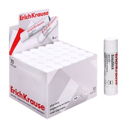 Клей-карандаш ErichKrause Standard, 6 г, быстрое склеивание