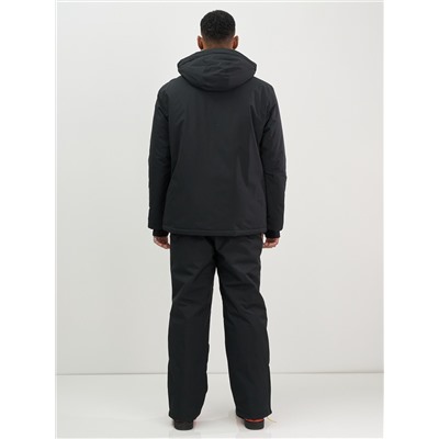 Горнолыжный костюм мужской зимний черного цвета 394Ch