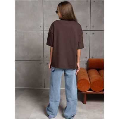 Футболка "Базовая" Шоколад Девочка