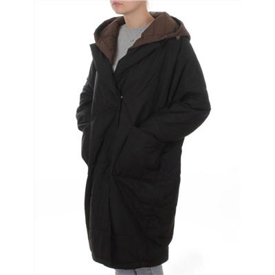 8030 BLACK Куртка демисезонная женская (100 гр. холлофайбер)
