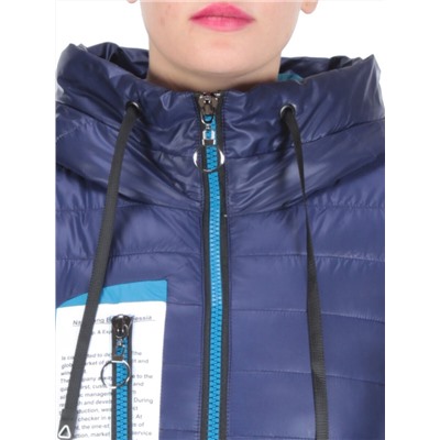 D001 DARK BLUE Куртка демисезонная женская (100 гр. синтепон)