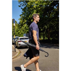 G828-01 Black (Черный) Зонт мужской трость автомат Fulton