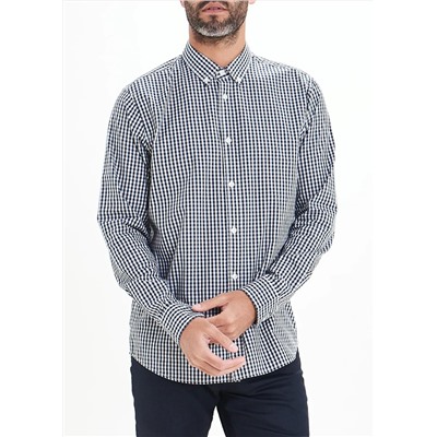 Long Sleeve Gingham Shirt