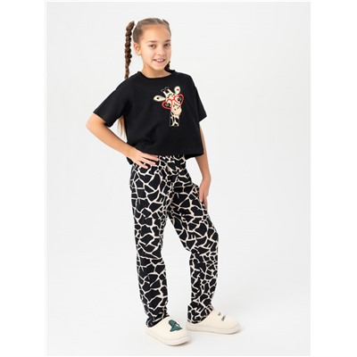 Пижама "Жираф" детская девочка с брюками