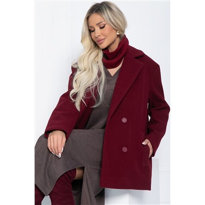 Пальто Я в теме (бордовое) Б12485-7