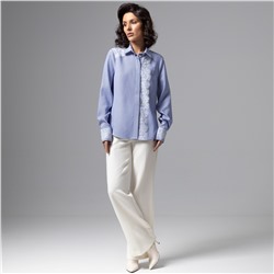 Блуза комбинированная с кружевом, Совершенство по умолчанию