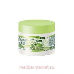 Витэкс Баня сауна массаж Скраб солевой с медом и маслом персика для тела 320 гр