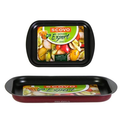 Противень 290*200*25 "ScovO EXPERT"