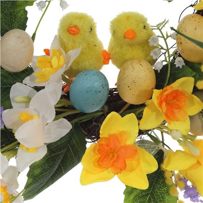 GAEM Изделие декоративное "Венок пасхальный", L46 W46 H12 см