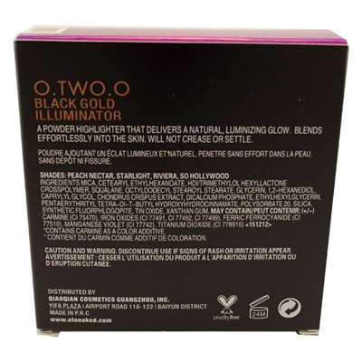 Хайлайтер Naked Black Gold Illuminator Poudre Eclat Peach Nectar 9 g №2