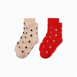 Набор детских носков KAFTAN "Елки" 2 пары, размер 16-18 см