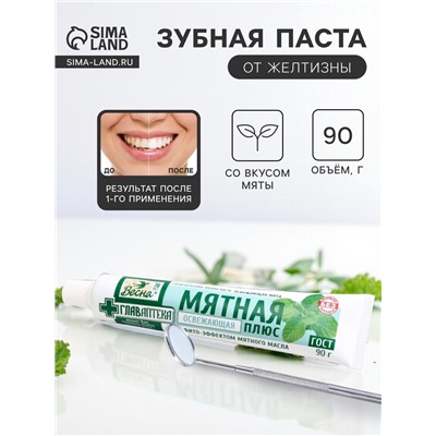 Зубная паста «Весна», освежающая, 90 г