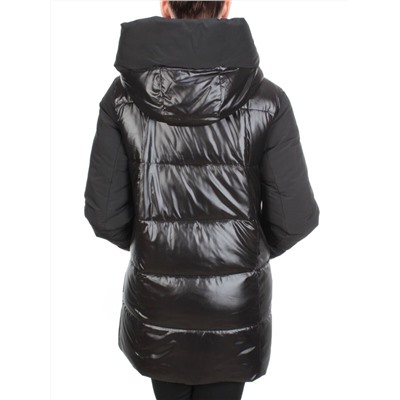 YM2115 BLACK Куртка зимняя женская MAYYIYA (200 гр. холлофайбера)