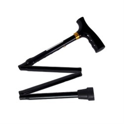 E 0601у Трость алюминиевая складная Ergoforce с регулировкой длины с УПС (высота 83-95 см) черный