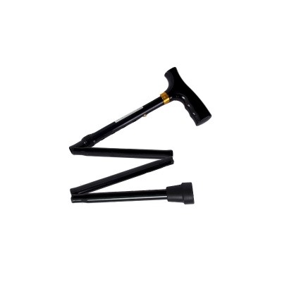 E 0601у Трость алюминиевая складная Ergoforce с регулировкой длины с УПС (высота 83-95 см) черный