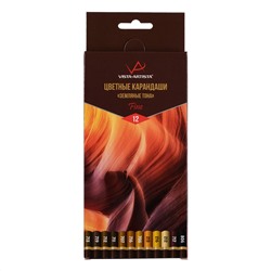 Карандаши 12цв "VISTA-ARTISTA" Fine Земляные тона VFCPE-12/Россия