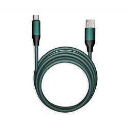 Кабель Smartbuy Bold, USB - Type-C, экстрапрочный, 3A output, оплетка TPE, 1м, мятный