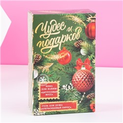 Новогодний подарочный набор косметики «Чудес и подарков»: гель для душа и пена для ванны, 2×100 мл, Чистое счастье