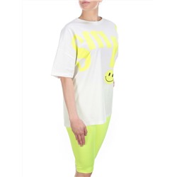 KD-792 WHITE/LIGHTGREEN Костюм-двойка женский 7986 TREND