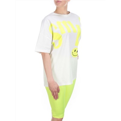KD-792 WHITE/LIGHTGREEN Костюм-двойка женский 7986 TREND