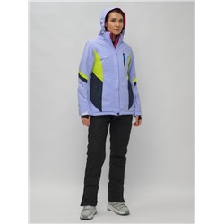 Горнолыжный костюм женский фиолетового цвета 02201F