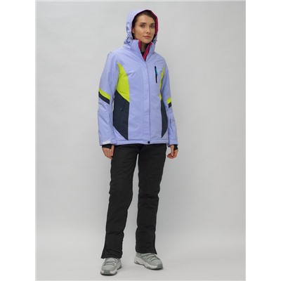 Горнолыжный костюм женский фиолетового цвета 02201F