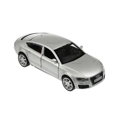 Машина металл AUDI a7 11 см, двери, инерция, серебристый 350617